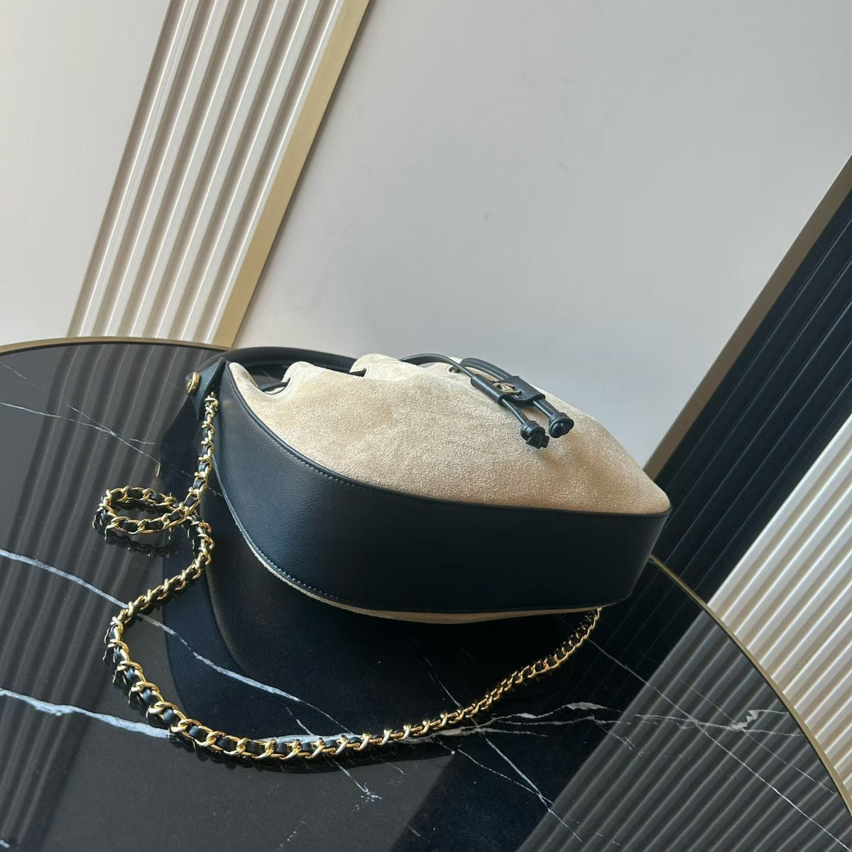 Chanel 2026 Small Hobo Bag 24cm Suede Leather