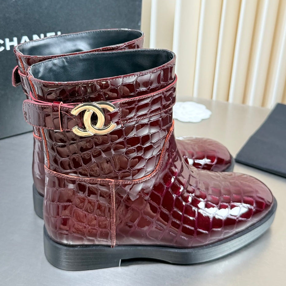 Chanel 2026 Ankle Boots Leather Suede 123437