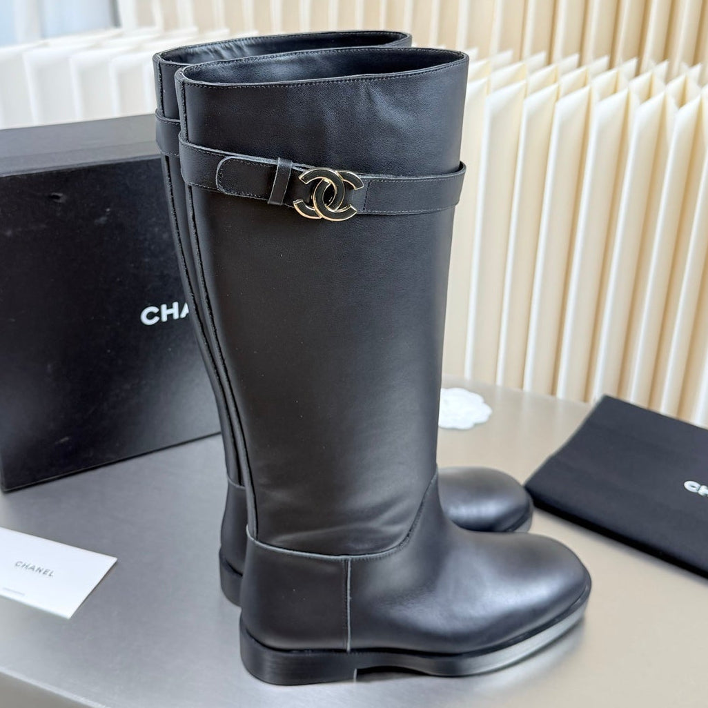 Chanel 2026 Knee-High Boots Leather Suede 123440