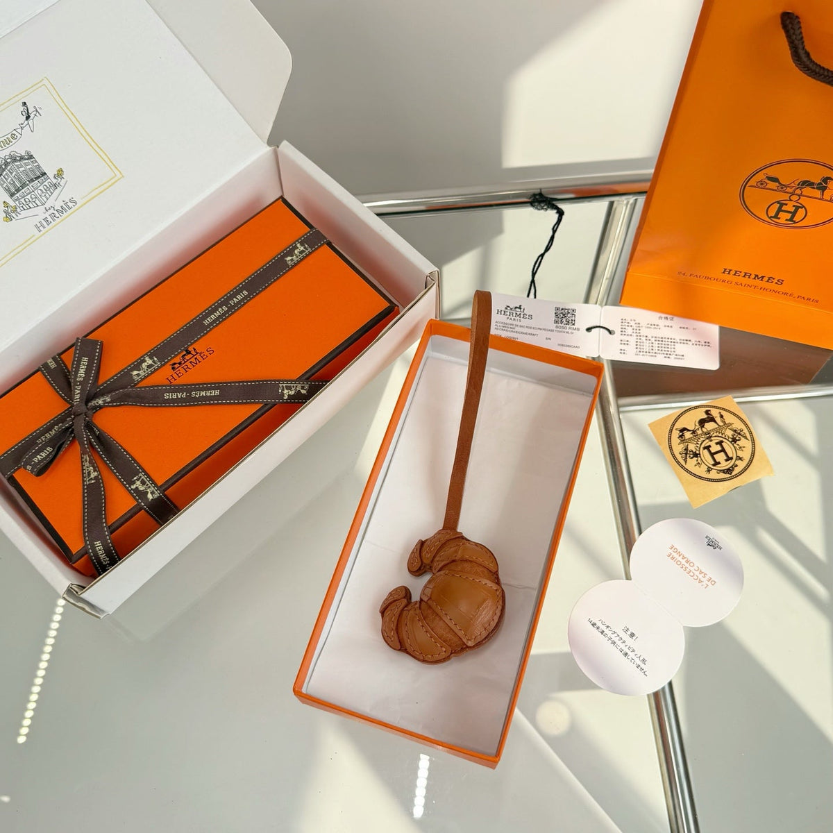 Hermes Croissant Bag Charm