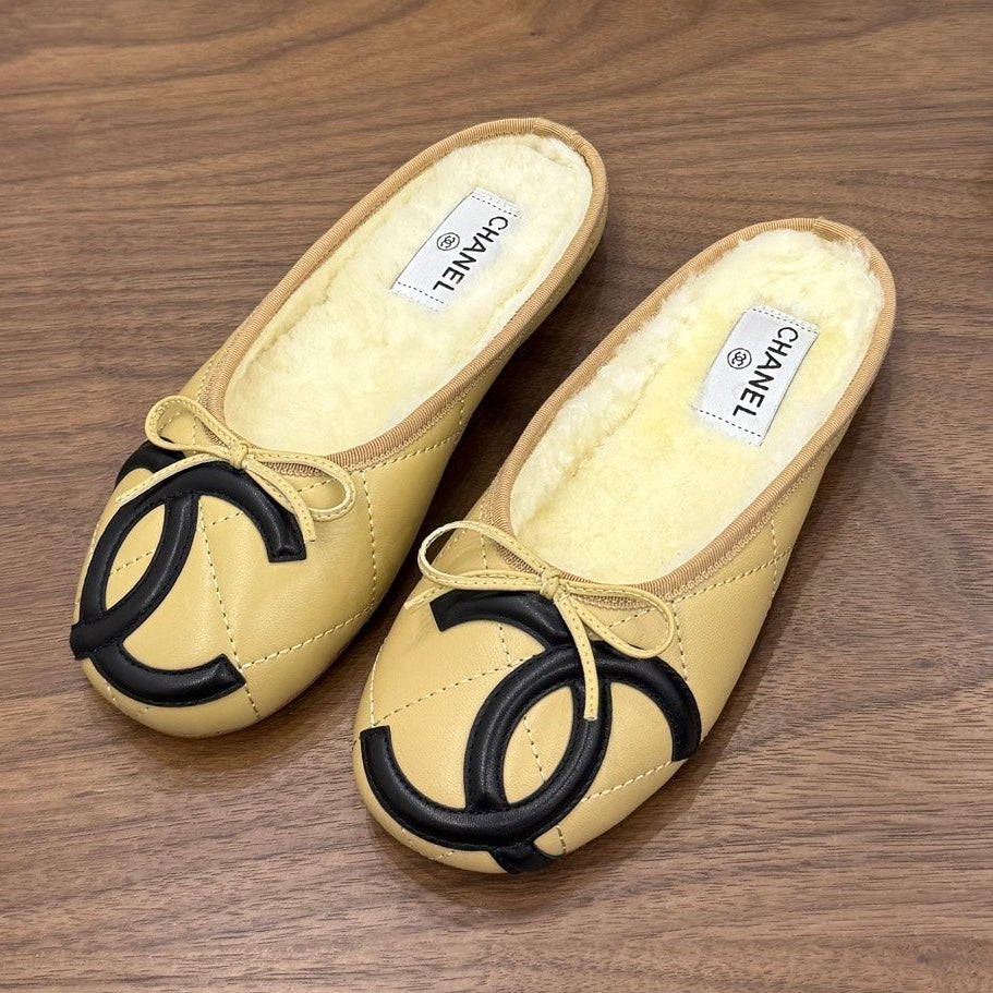 Chanel 2026 Cambon Mule Leather Wool 173187
