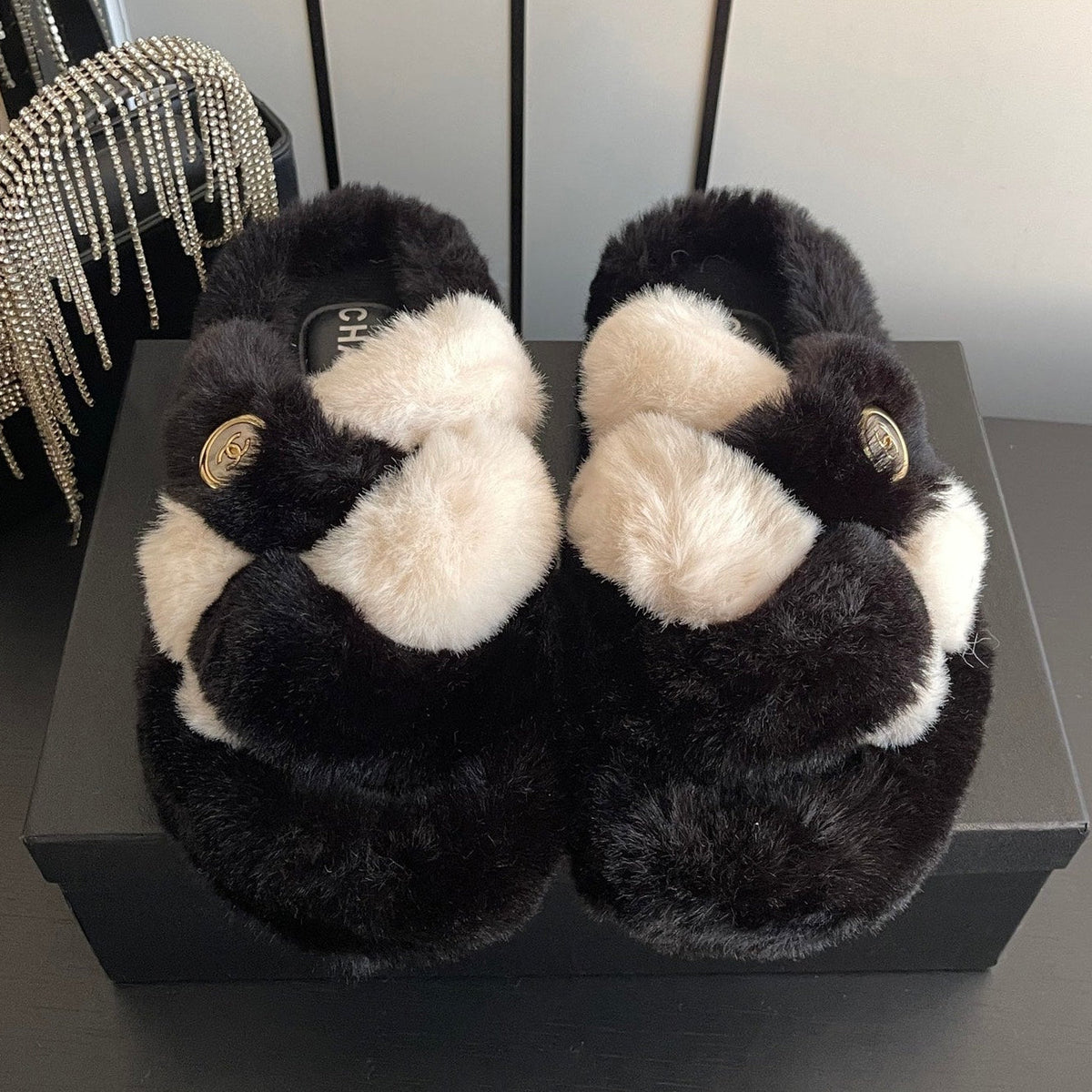 Chanel 2026 Double C Sandals Wool 176758