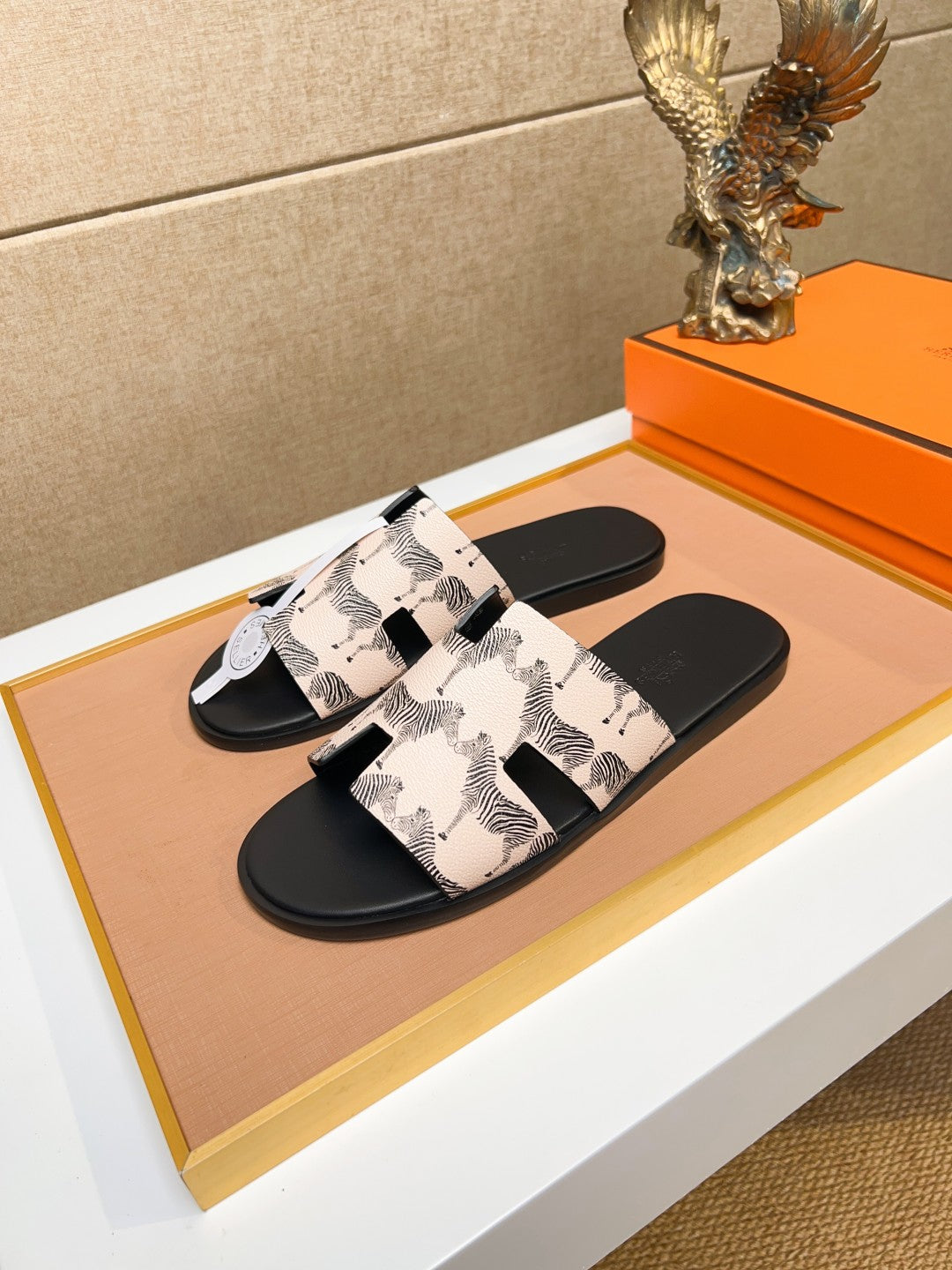 HM Men's Izmir Slide Light Pink Cowhide 743937