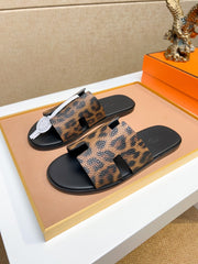 HM Men's Izmir Slide Brown Cowhide 743931