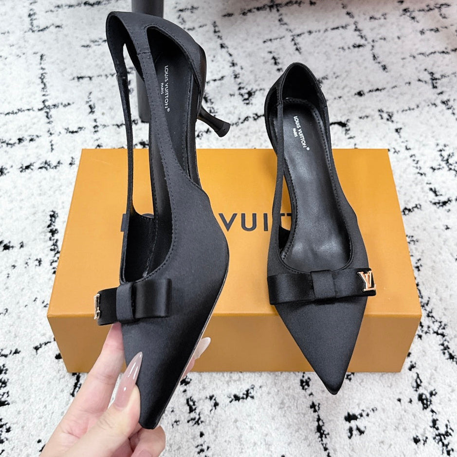 LV 2026 6AM Pump 50mm Silk Leather 797284