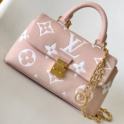 LV Nano Madeleine bag 21cm Pink White Cowhide 252077