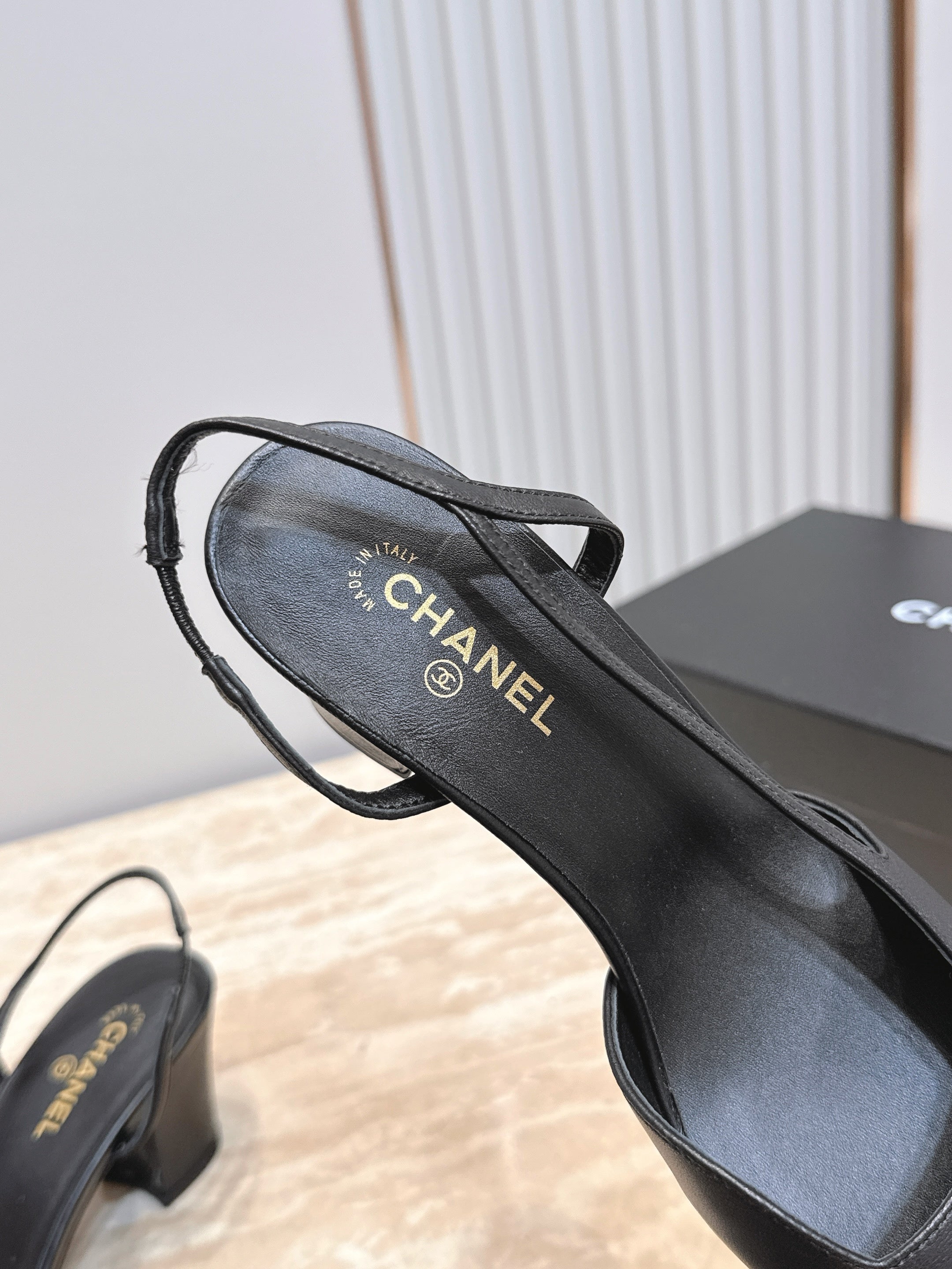 Channel 2026 Slingback 65mm Fabric Calfskin 898961
