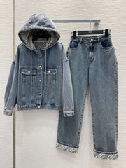 Fendi 25 Denim Set Light blue Cotton