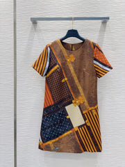 LV 25 Retro Elegant T-Shirt Multicolor Polyester