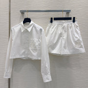 LV 25S Cute Set Long Sleeve White Cotton