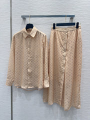 LV 25 Full Of Small Details Set Light Brown Poliester