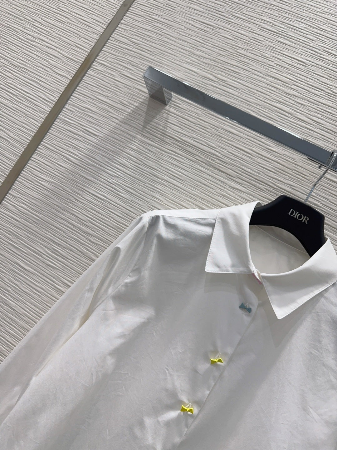 Dior 2026 Bow Shirt White Cotton 403782