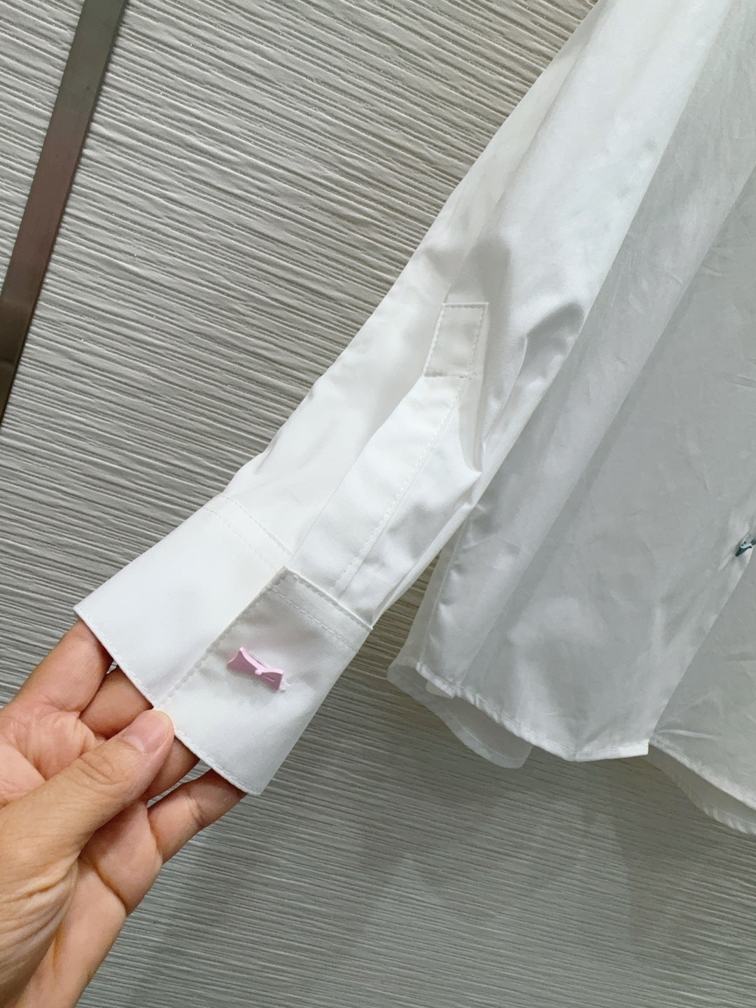 Dior 2026 Bow Shirt White Cotton 403782