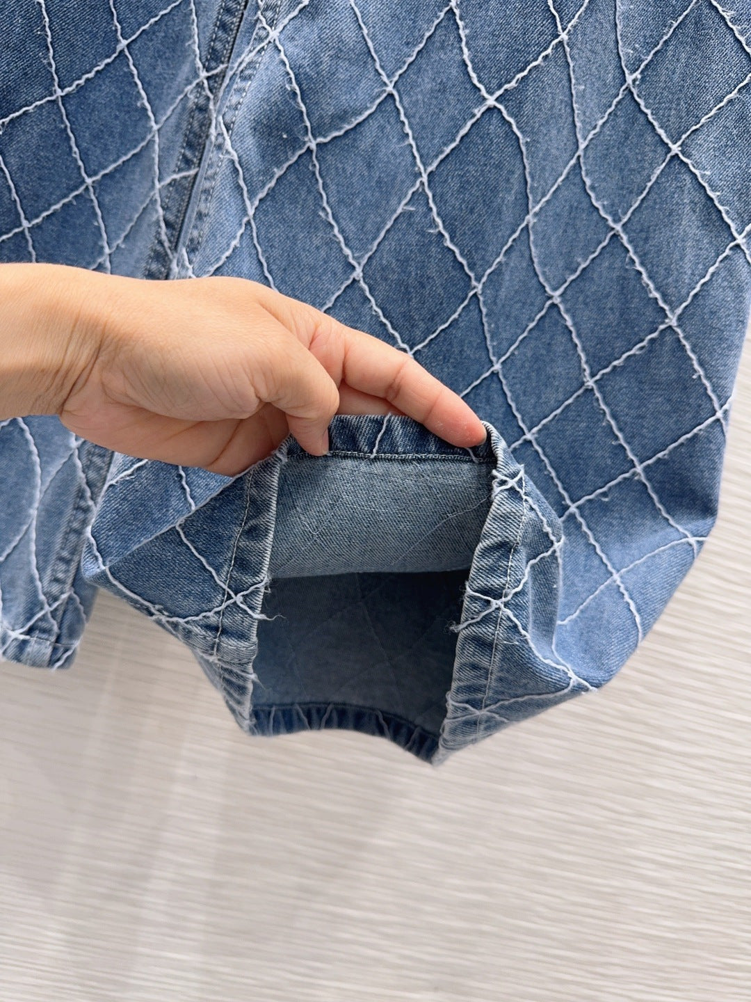 Chanel 2026 Denim Jeans Blue and White Cotton 731804