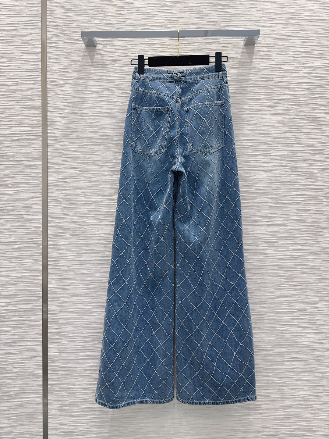 Chanel 2026 Denim Jeans Blue and White Cotton 731804