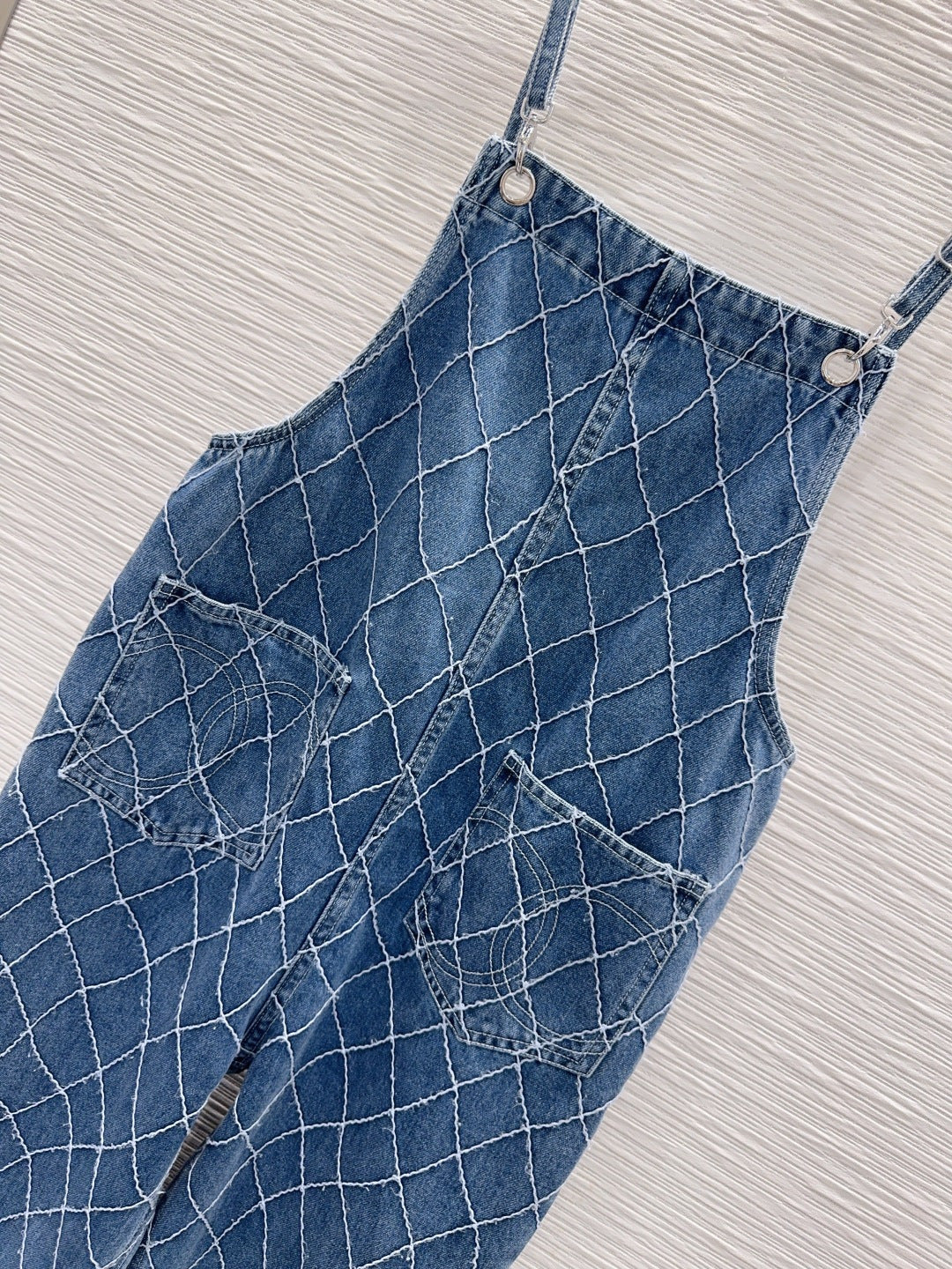 Chanel 2026 Denim Jumpsuit Blue Cotton 731806