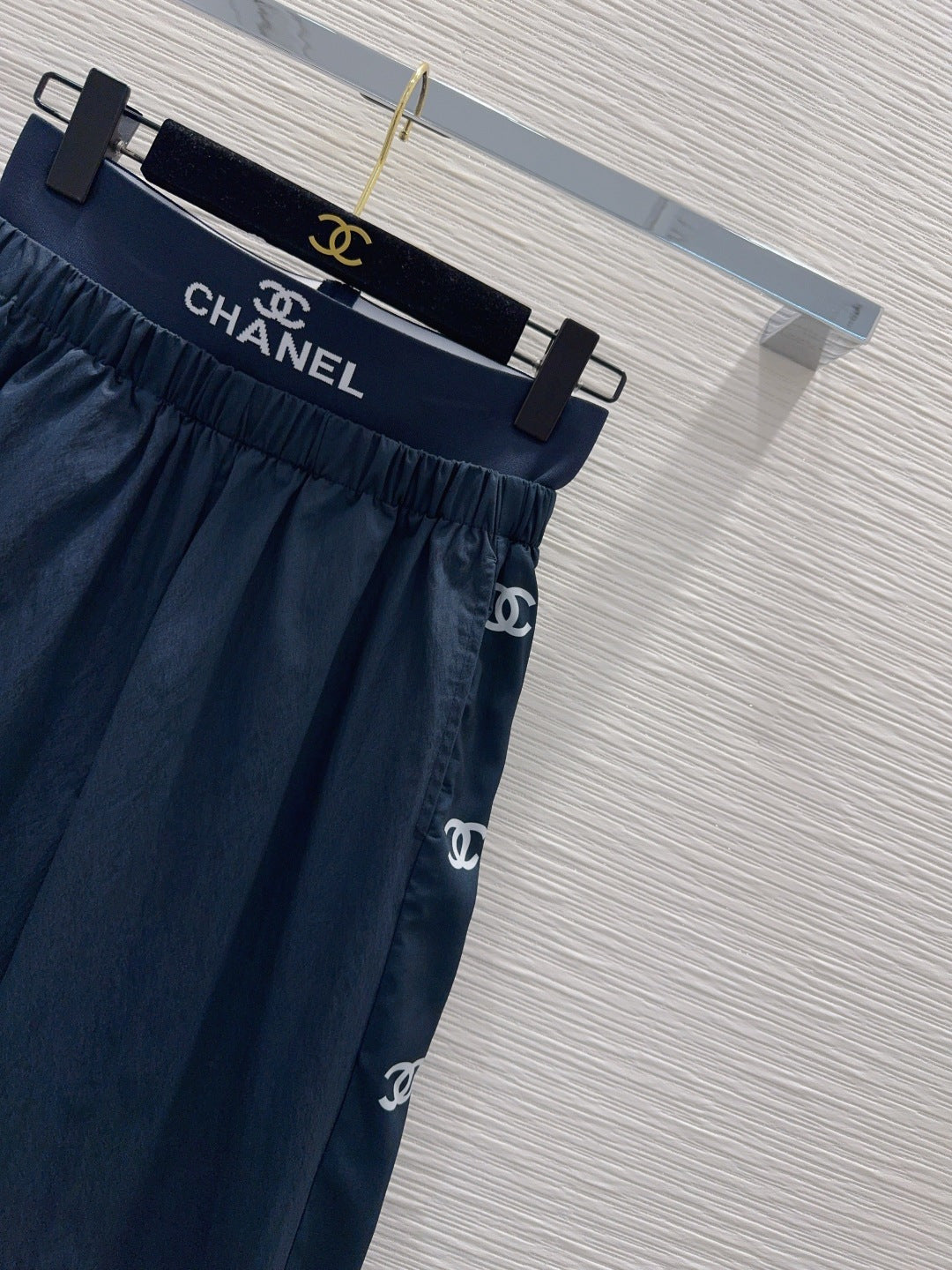 Chanel 2026 Wide-leg Trouser With Waistband Cotton Nylon 827713
