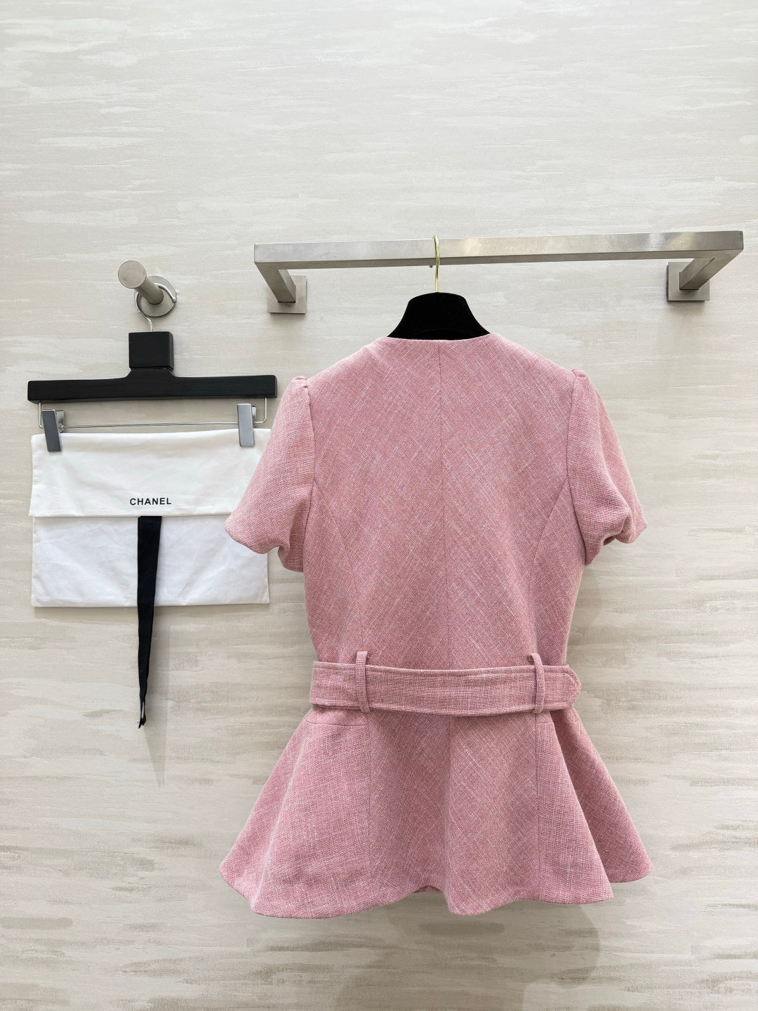 Chanel 2026 Coat Pink Tweed 408529