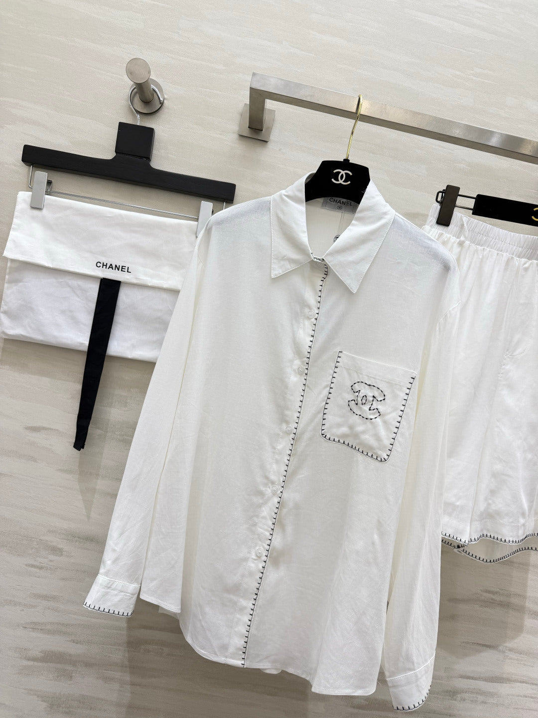 Chanel 2026 Set White And Black Cotton 414195
