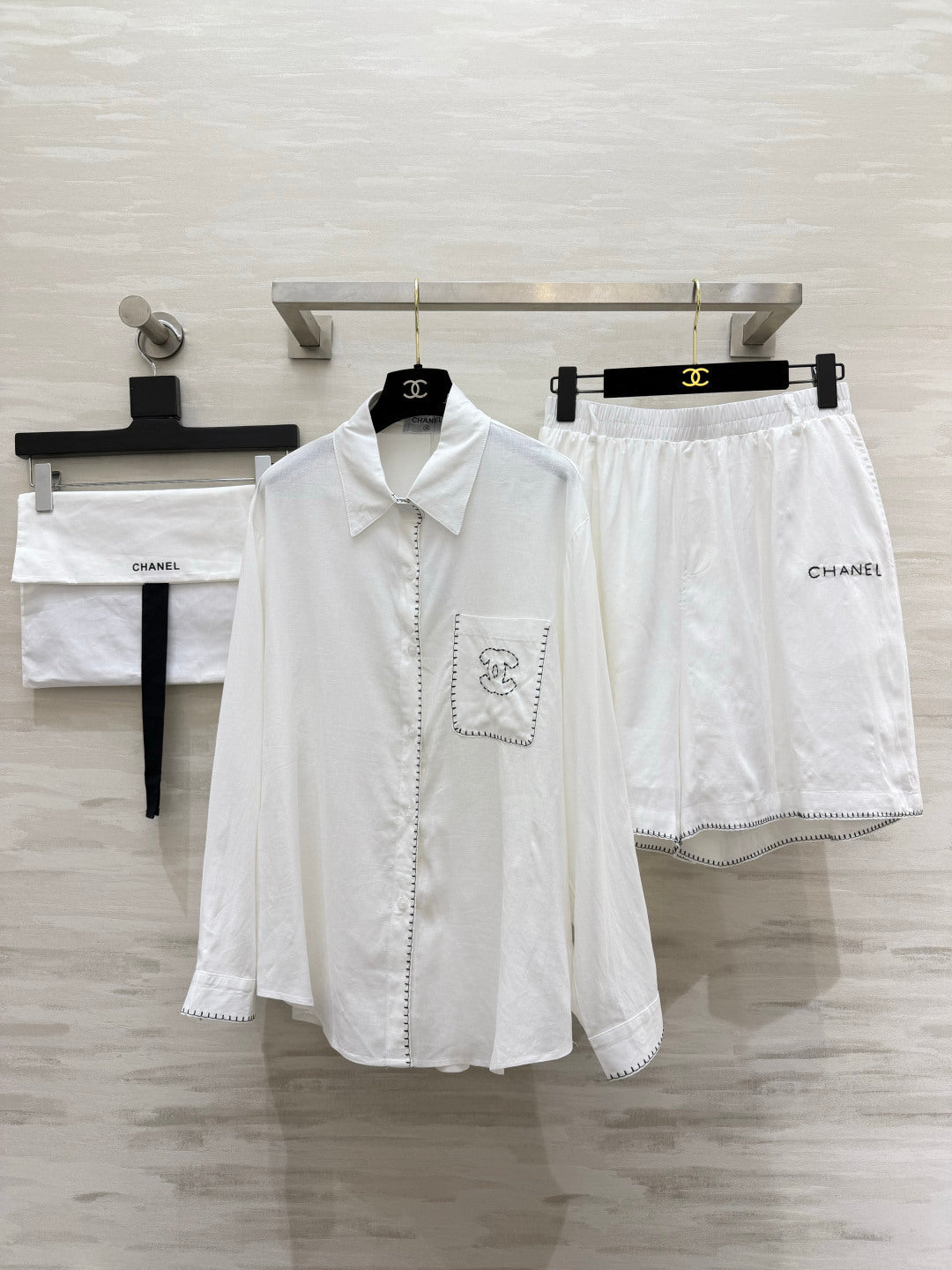 Chanel 2026 Set White And Black Cotton 414195