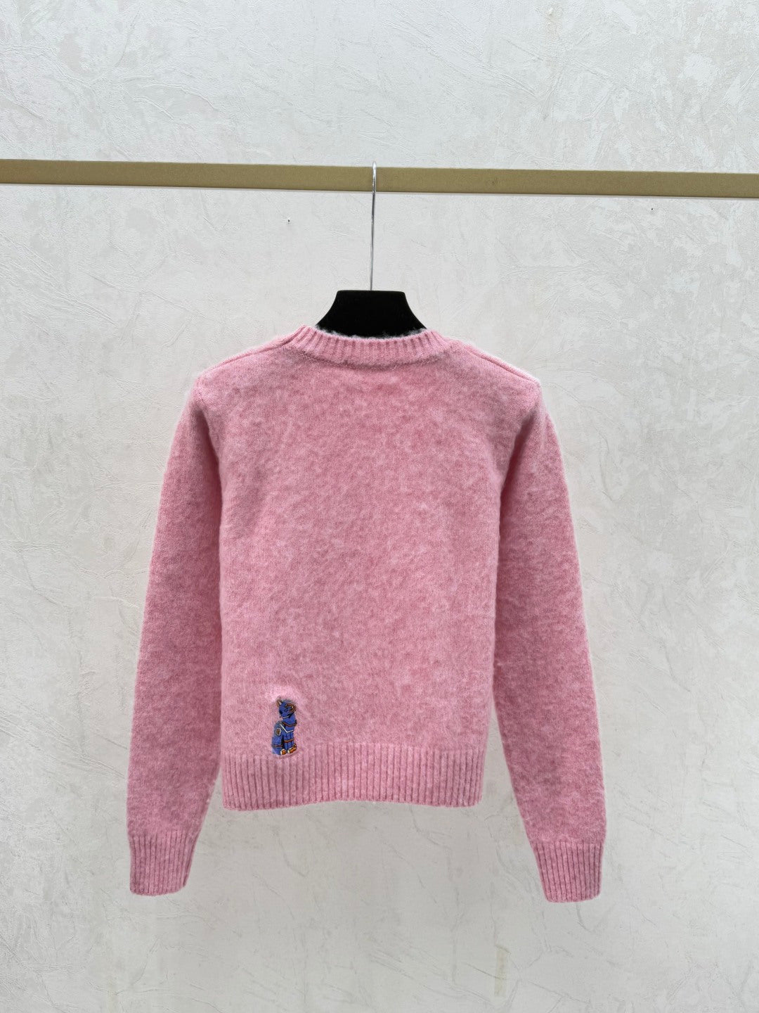 Loewe 2025 Round Neck Embroidered Logo Sweater Wool