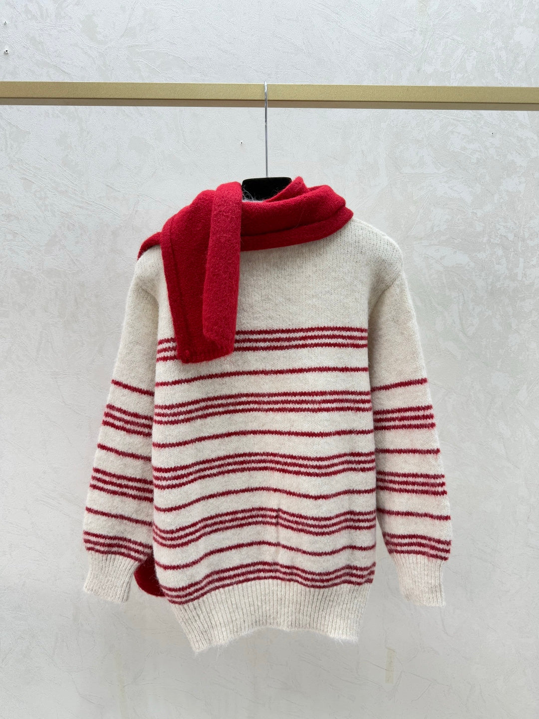 Chanel 2025 Striped Sweater Wool Mohair 734809