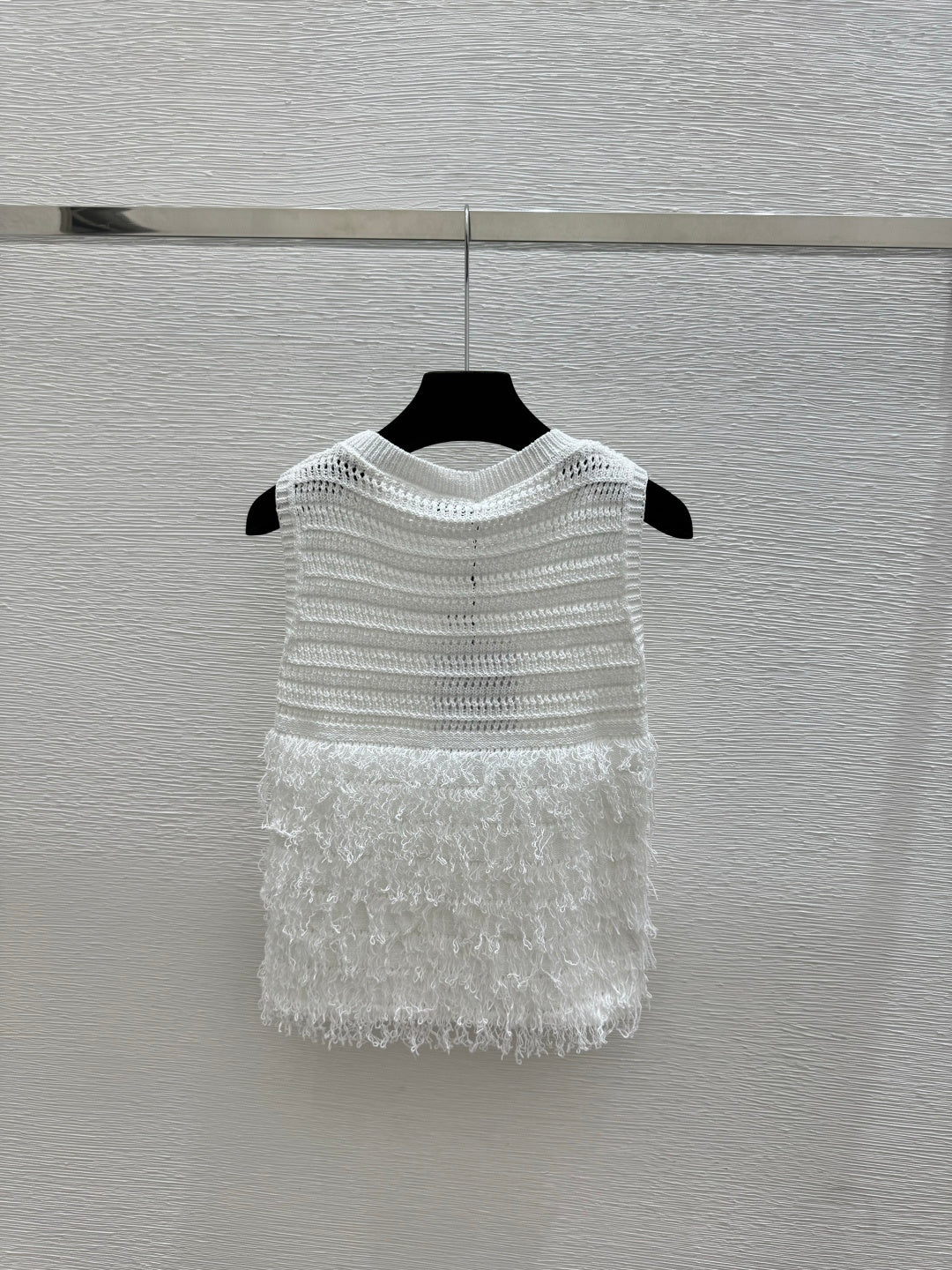 Chanel 2026 Tassel Knit Vest Cotton 264003