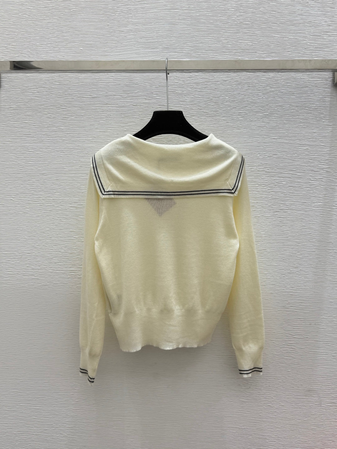 Miumiu 2026 Sailor Collar Knit Long Sleeve Top Wool 794296