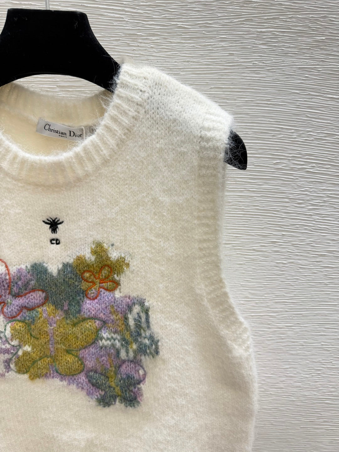 Dior 2026 Floral Crew Neck Knitted Vest Wool 244644