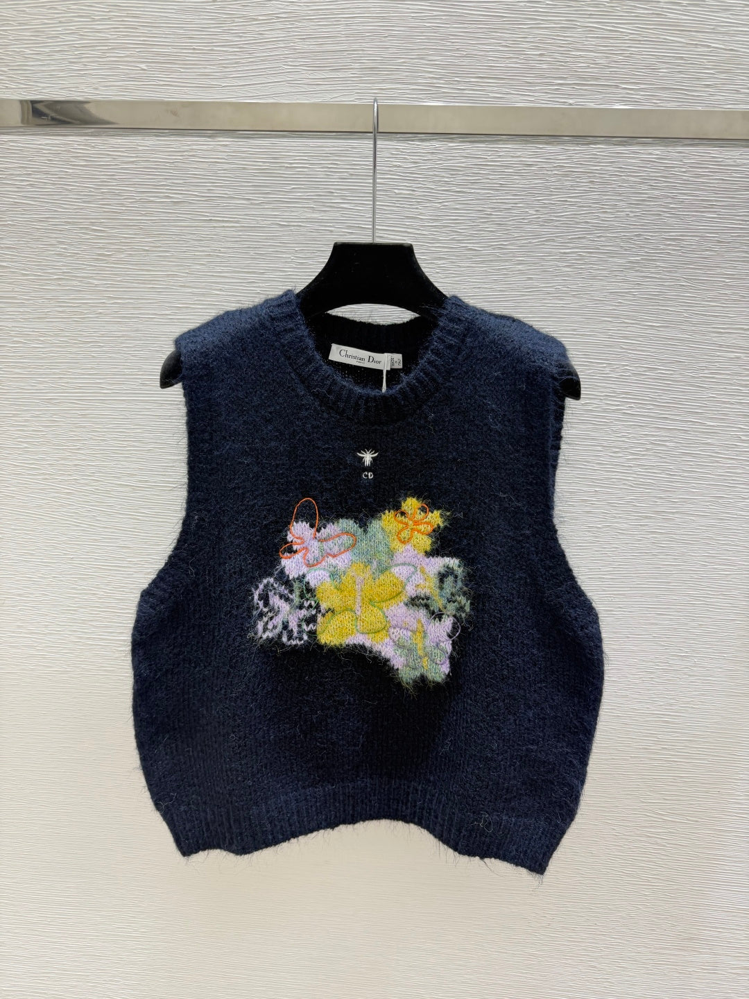 Dior 2026 Floral Crew Neck Knitted Vest Wool 244644