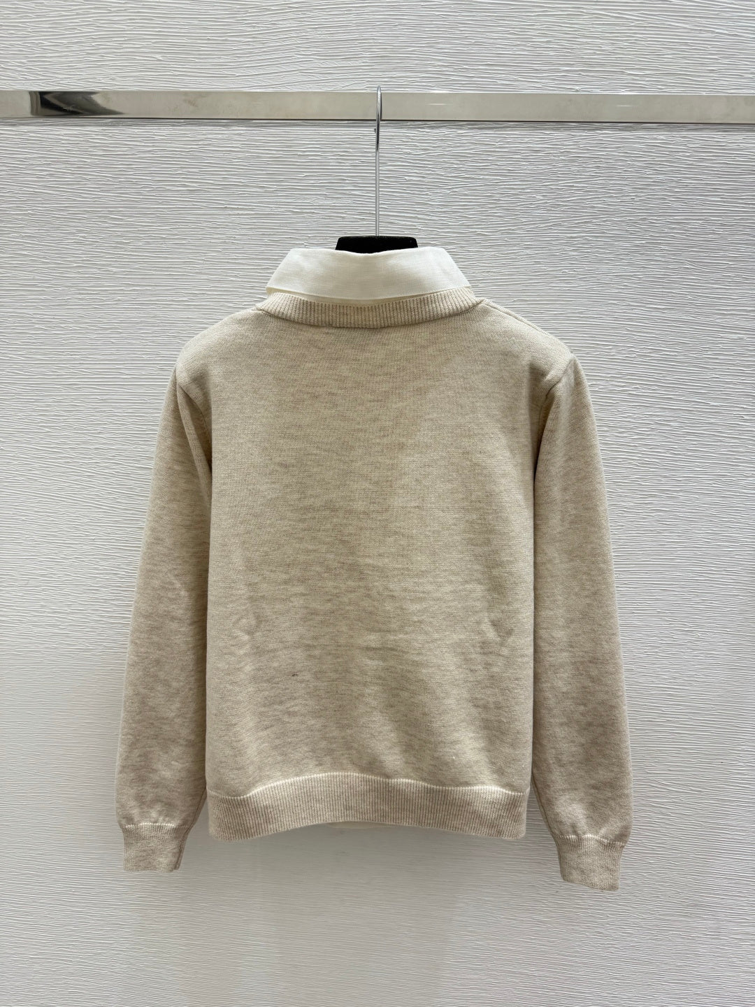 Miumiu 2026 Collar Knit Long-Sleeve Cardigan Wool 244676