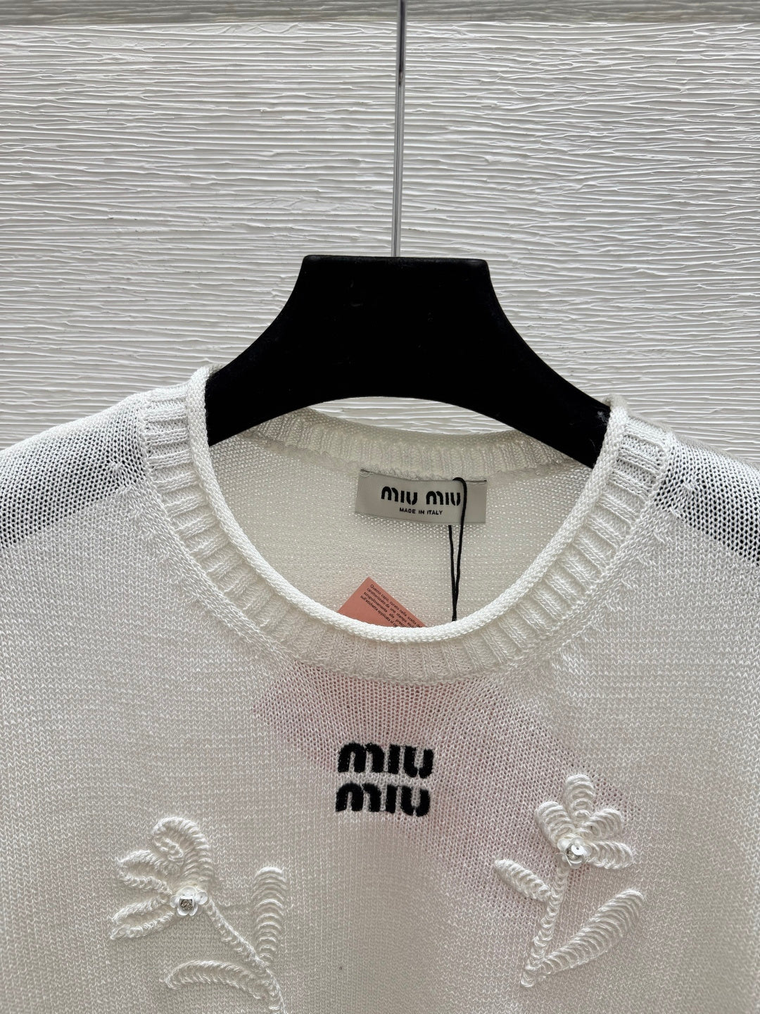 Miumiu 2026 Floral Knitted Long Sleeve Wool 913364