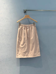 LV Designer Dress With Metal Logo Buttons Light Skirt  Pink Cotton