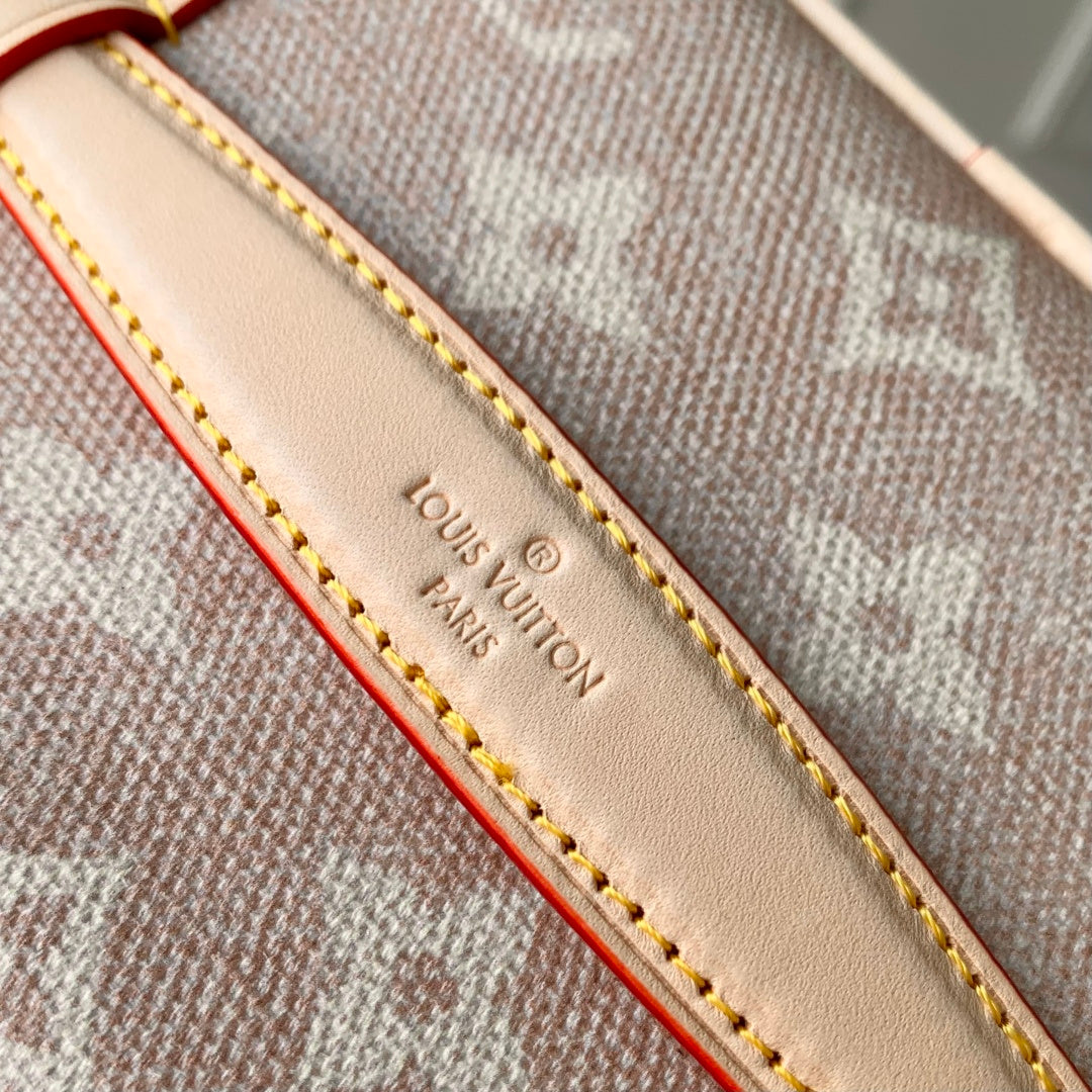 LV 2025 Nice Bag 20cm Beige Canvas 346583