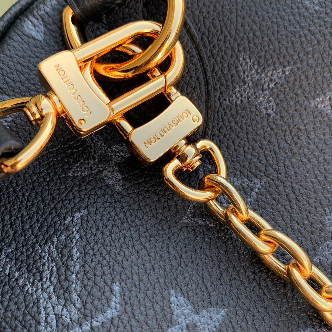 LV 2025 Speedy Bandoulière 25 Black Calfskin 347095