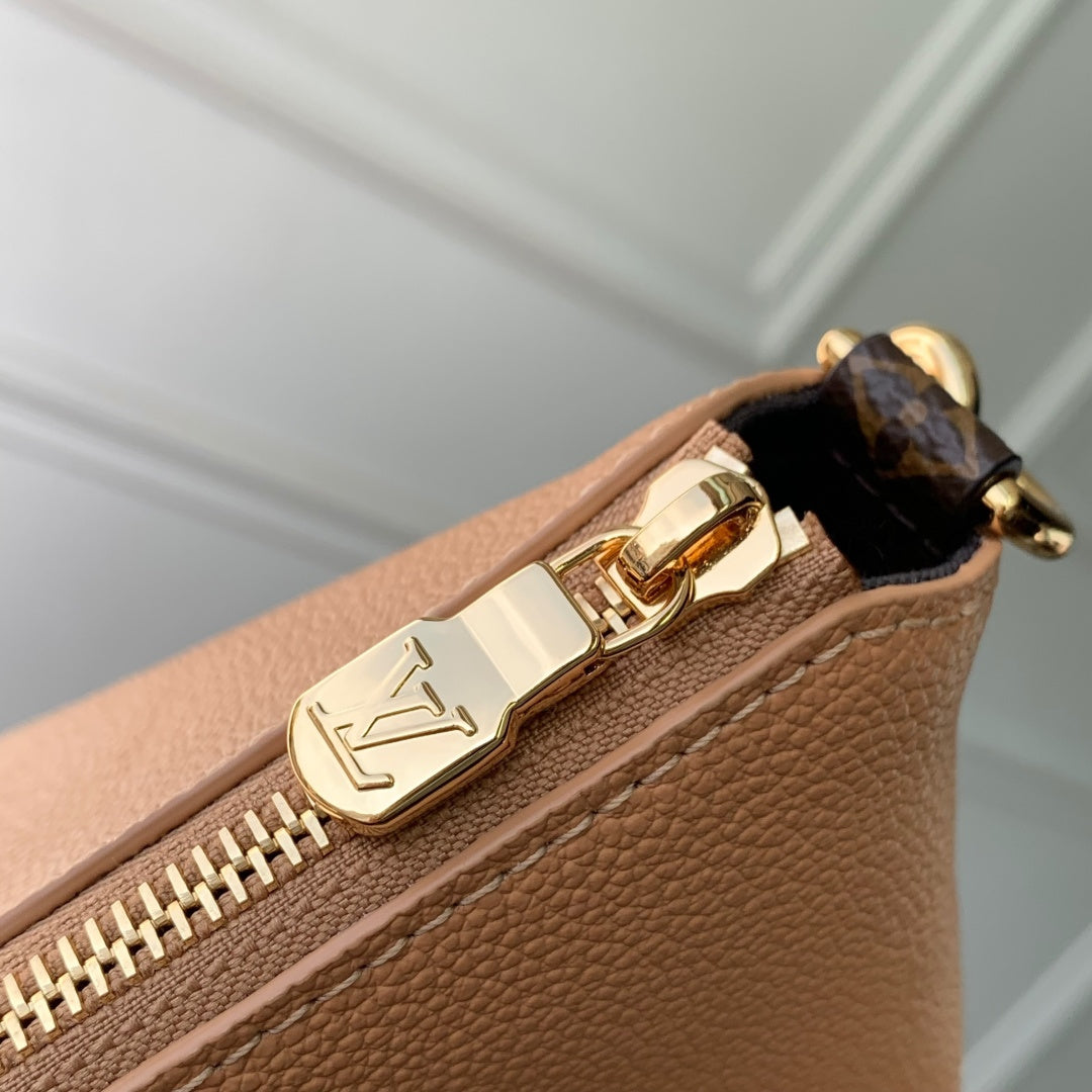 LV 2025 Multipass Bag Arizona Beige mix Brown Canvas Calfskin 347361