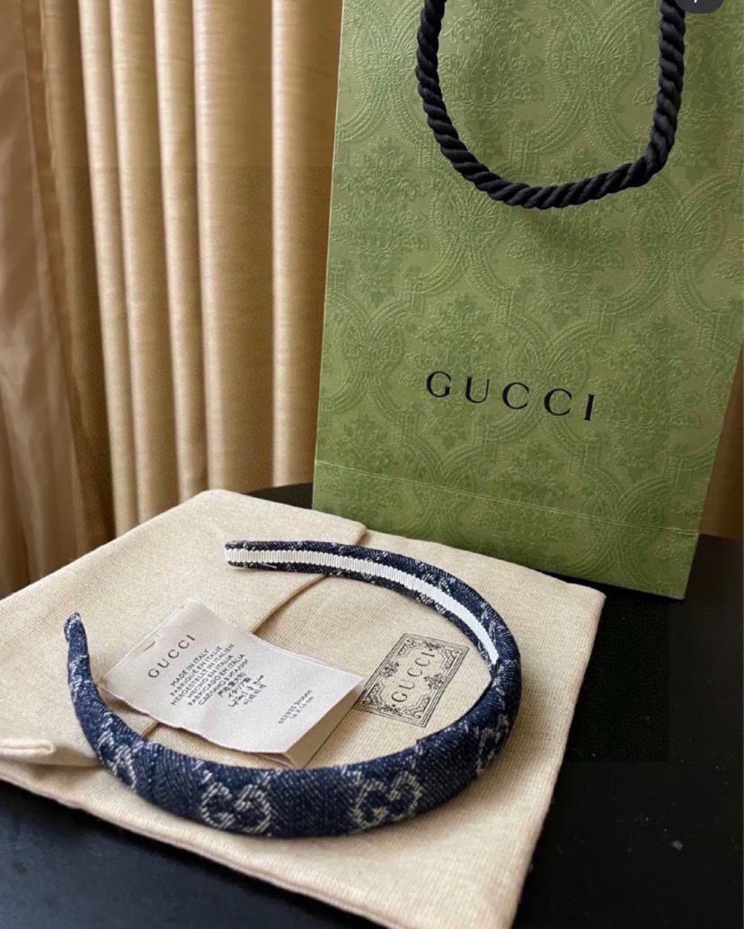 Gucci GG Blue Denim Headband