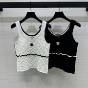Chanel 25 Monogram Cotton Tank Top
