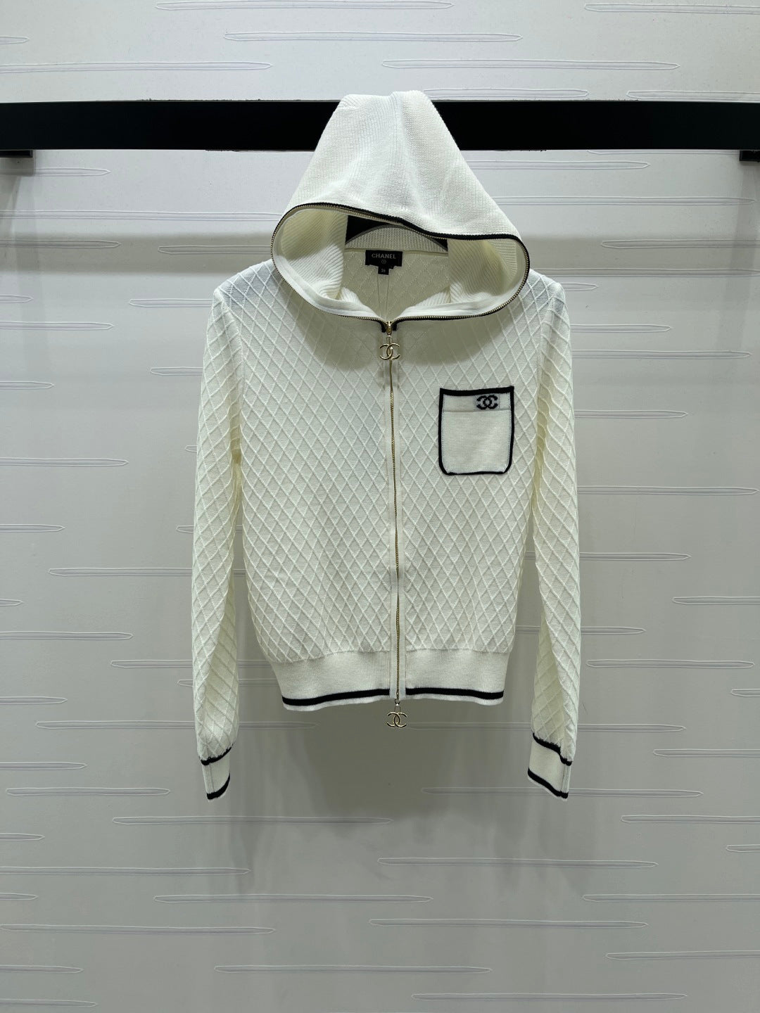 Chanel 2026 Hooded Knit Cardigan Wool 790127