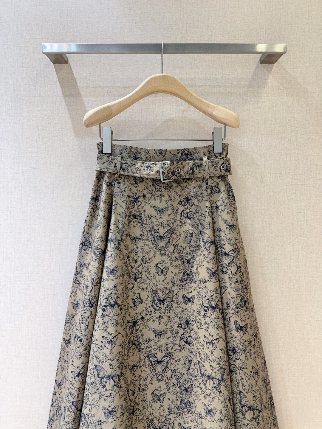 CD Butterfly Print Long skirt Cotton