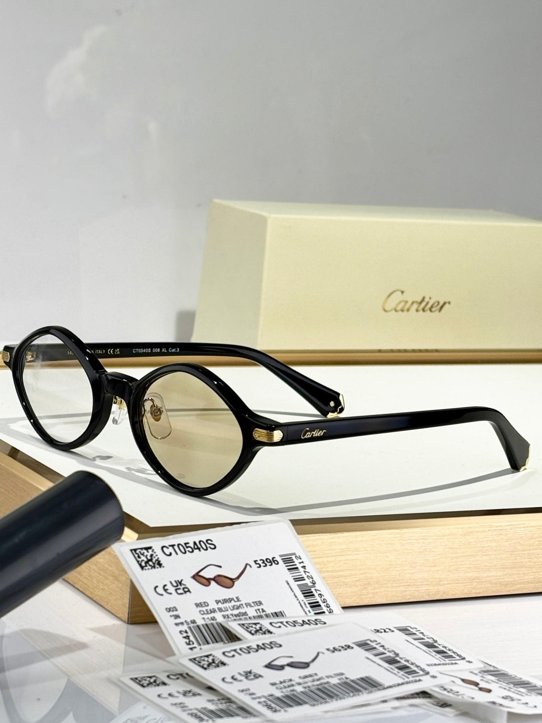 PREMIÈRE GEOMETRIC FRAME SUNGLASSES CT0540S IN ACETATE