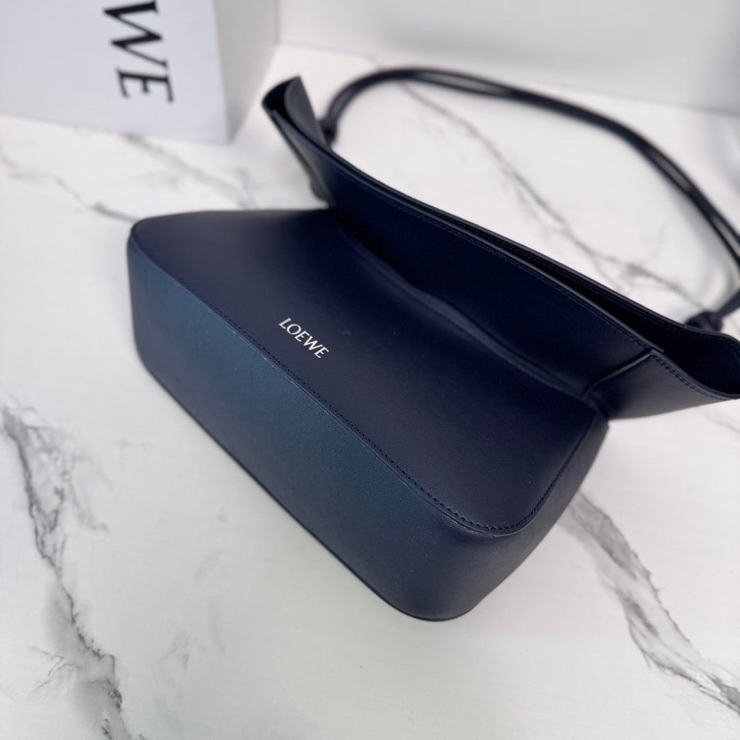 Loewe Ola Medium Bag Navy Blue Calfskin 274666