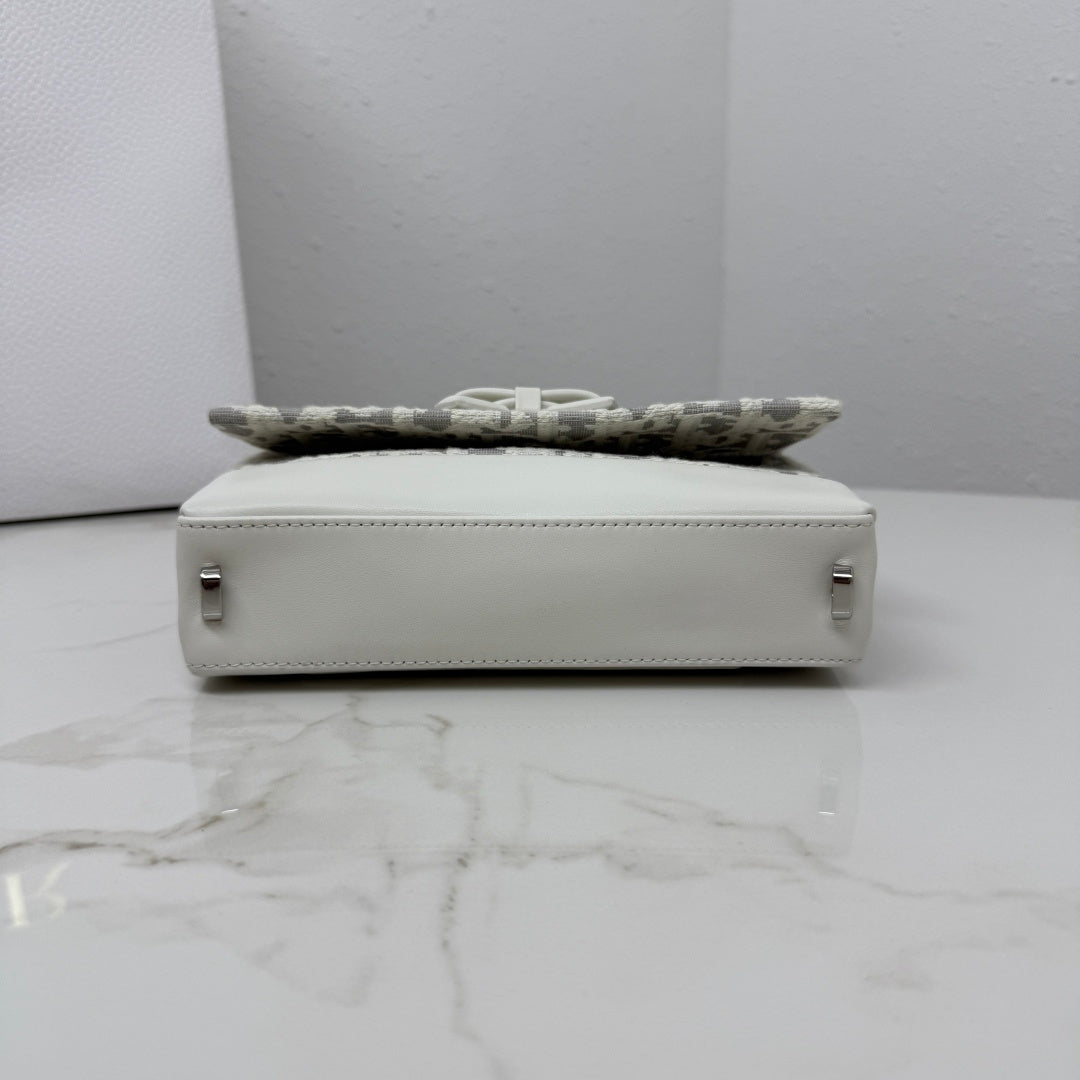 Dior 2026 Chain Bag 21cm Fabric Lambskin