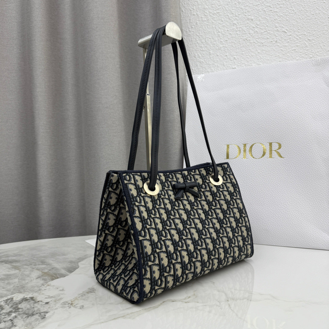 Dior 2026 Promenade Bag 27cm Canvas Suede Leather