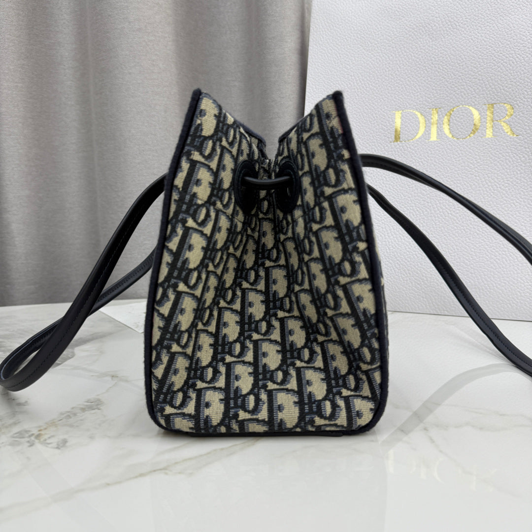 Dior 2026 Promenade Bag 27cm Canvas Suede Leather