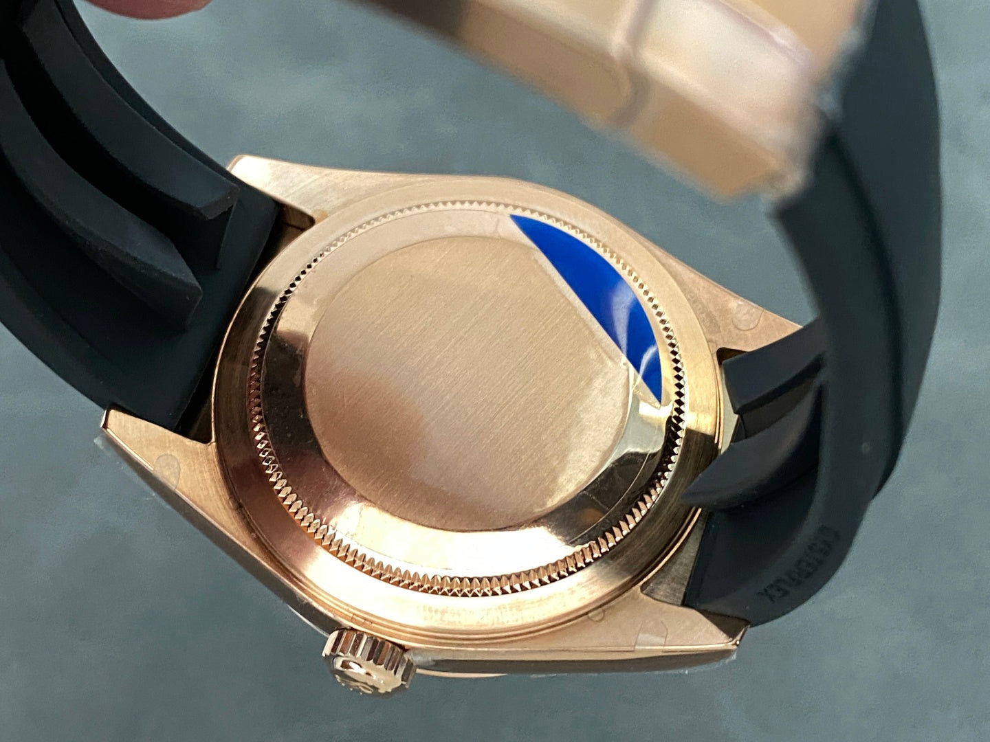 Rolex Sky-Dweller 42mm Rose Gold Case White Dial Rubber Strap