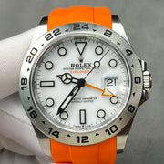 Rolex Explorer II 42mm Orange Silver White Dial
