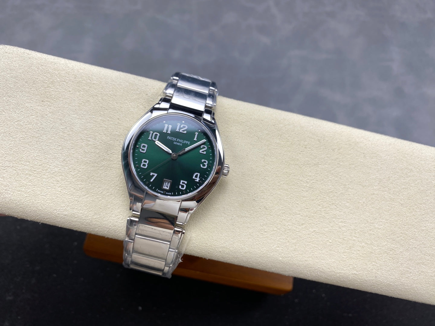 PATEK Twenty-Four 36mm Silver Dark Green Dial