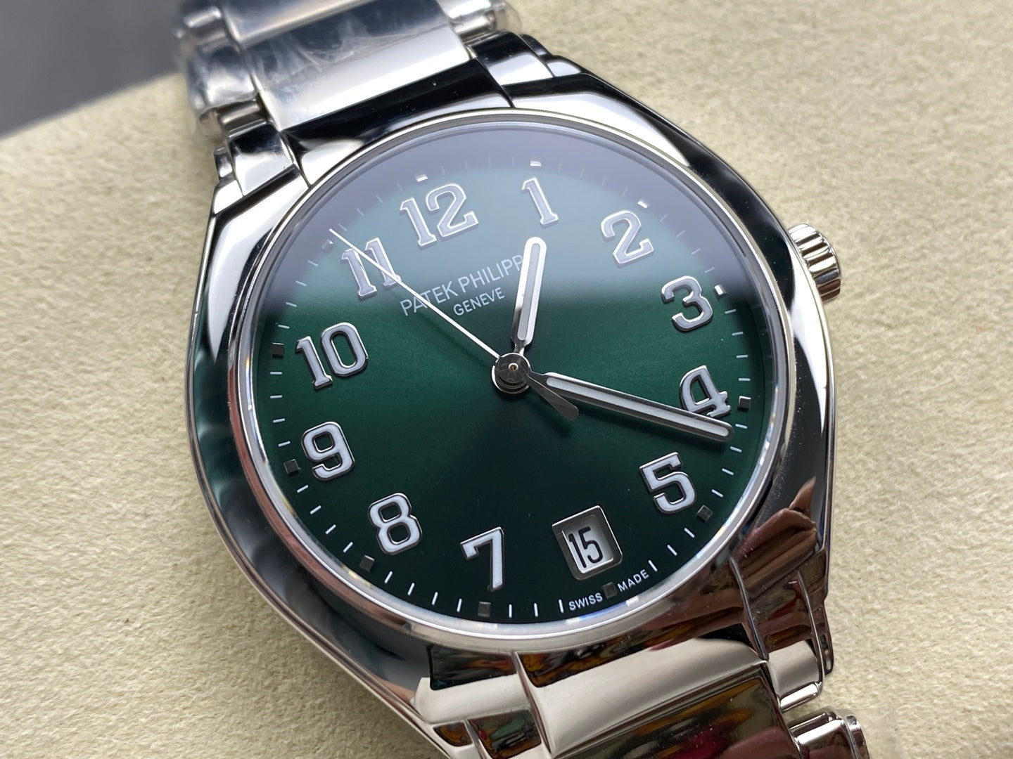 PATEK Twenty-Four 36mm Silver Dark Green Dial