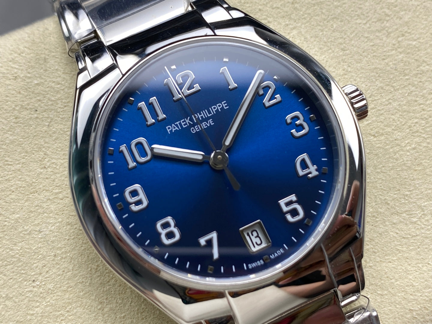 PATEK Twenty-Four 36mm Silver Blue Dial